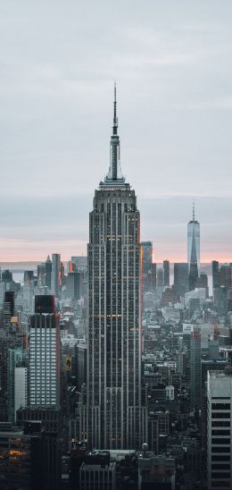 Empire State Building, New York, skyscraper Wallpaper 720x1520