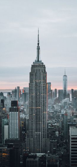 Empire State Building, New York, skyscraper Wallpaper 1170x2532