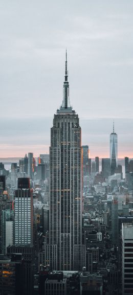 Empire State Building, New York, skyscraper Wallpaper 720x1600