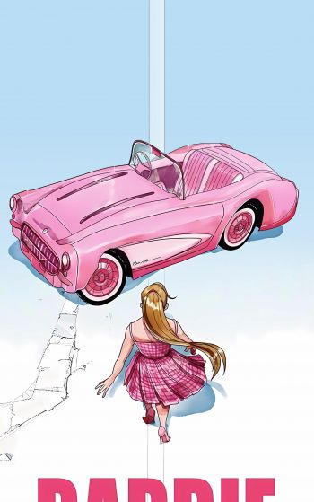 barbie movie, pink, light Wallpaper 1752x2800
