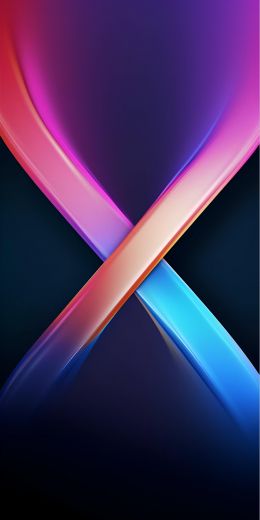 x, gradient, on a black background Wallpaper 720x1440