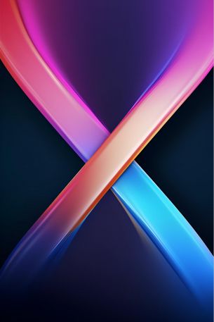 x, gradient, on a black background Wallpaper 640x960