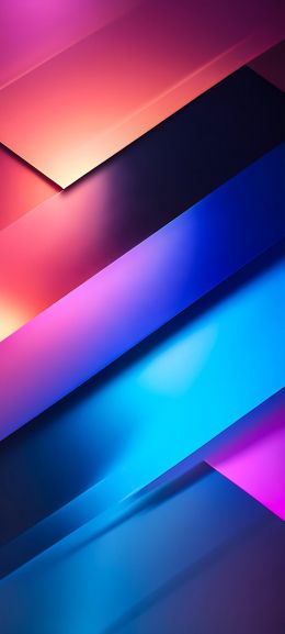 purple gradient, lines, background Wallpaper 1440x3200