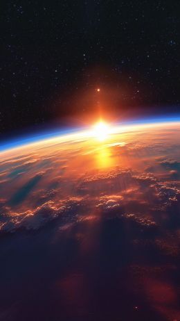planet earth, sunlight Wallpaper 1080x1920