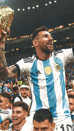 Lionel Messi, 2022 FIFA World Cup, Argentina national team Wallpaper 1440x2560