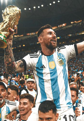 Lionel Messi, 2022 FIFA World Cup, Argentina national team Wallpaper 1668x2388
