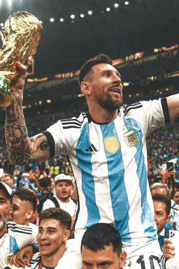 Lionel Messi, 2022 FIFA World Cup, Argentina national team Wallpaper 640x960