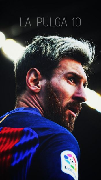 Lionel Messi, soccer player, FC Barcelona Wallpaper 640x1136
