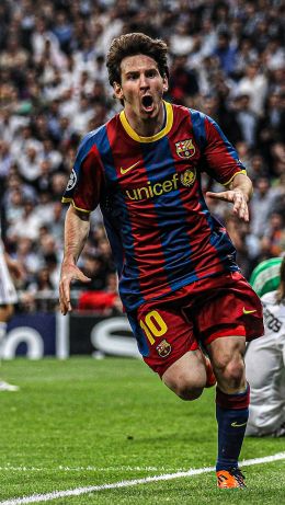 Lionel Messi, soccer player, FC Barcelona Wallpaper 640x1136