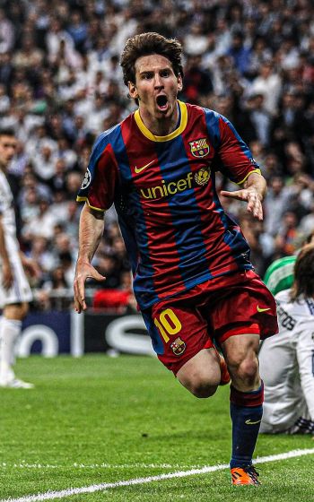 Lionel Messi, soccer player, FC Barcelona Wallpaper 1200x1920