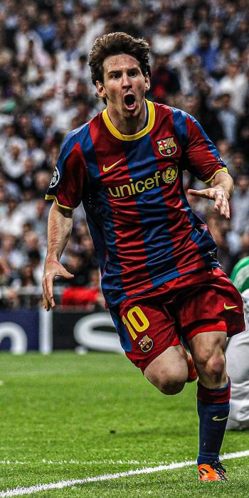Lionel Messi, soccer player, FC Barcelona Wallpaper 720x1440