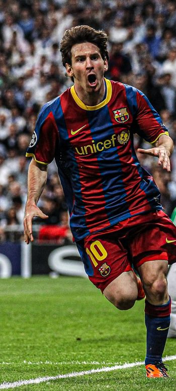 Lionel Messi, soccer player, FC Barcelona Wallpaper 720x1600