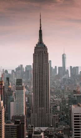 Empire State Building, New York, skyscraper Wallpaper 600x1024