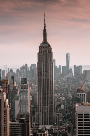 Empire State Building, New York, skyscraper Wallpaper 3378x5067