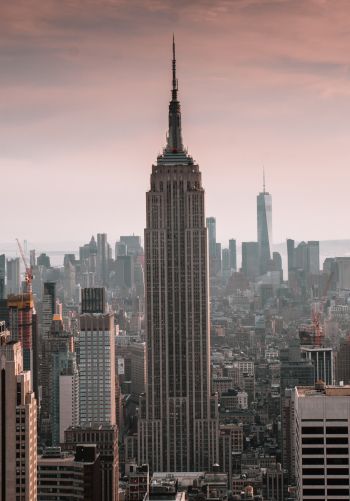 Empire State Building, New York, skyscraper Wallpaper 1668x2388