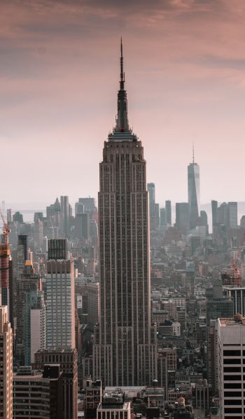 Empire State Building, New York, skyscraper Wallpaper 600x1024