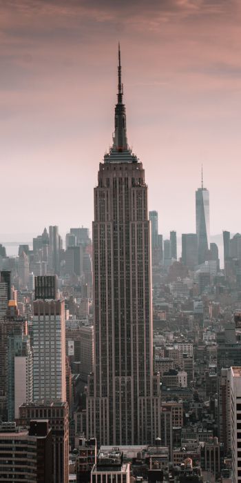 Empire State Building, New York, skyscraper Wallpaper 720x1440