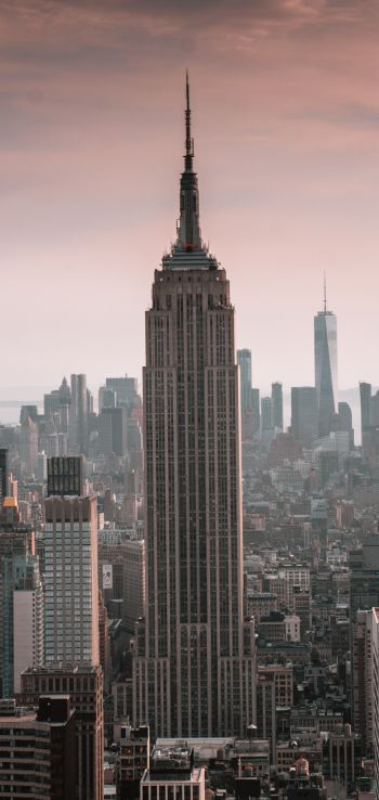 Empire State Building, New York, skyscraper Wallpaper 720x1520
