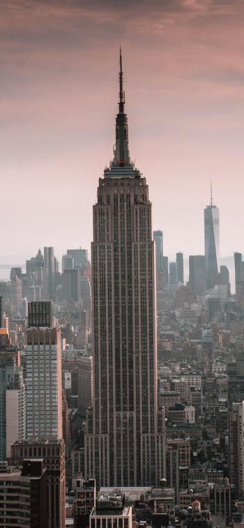 Empire State Building, New York, skyscraper Wallpaper 1170x2532