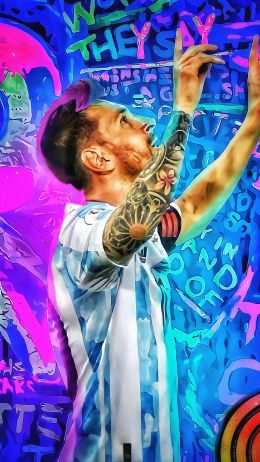 Lionel Messi, football player Wallpaper 1440x2560