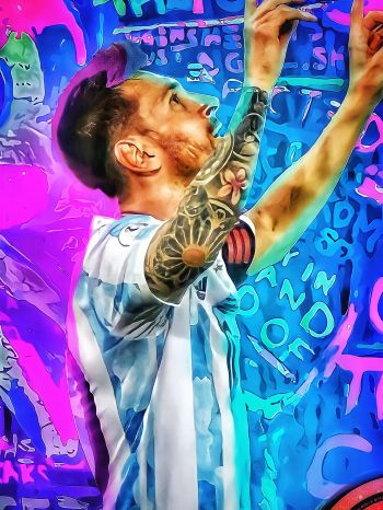 Lionel Messi, football player Wallpaper 2048x2732