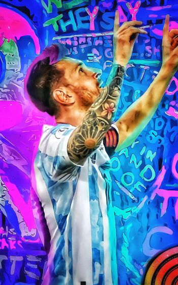 Lionel Messi, football player Wallpaper 1752x2800