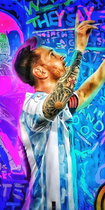 Lionel Messi, football player Wallpaper 720x1440