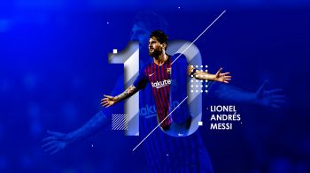 Lionel Messi, soccer player, FC Barcelona Wallpaper 1600x900
