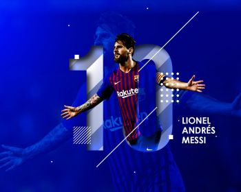 Lionel Messi, soccer player, FC Barcelona Wallpaper 1280x1024