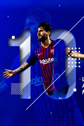 Lionel Messi, soccer player, FC Barcelona Wallpaper 640x960