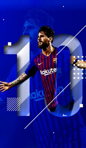 Lionel Messi, soccer player, FC Barcelona Wallpaper 600x1024
