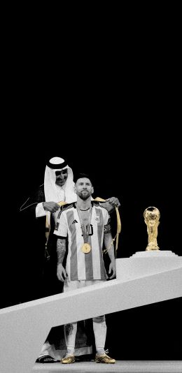 Lionel Messi, 2022 FIFA World Cup, World Cup Wallpaper 1080x2220