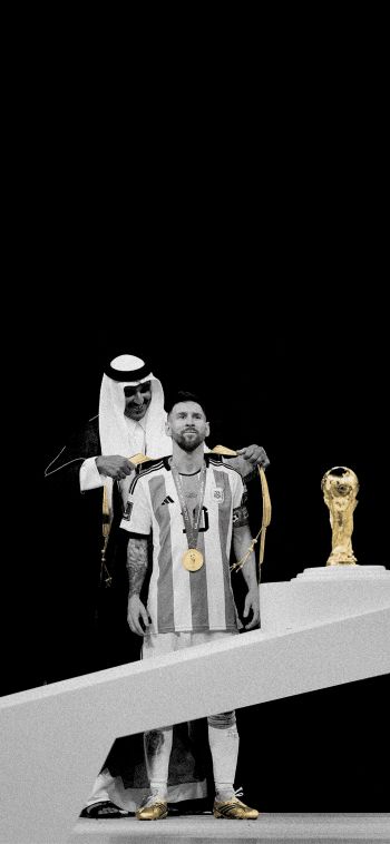 Lionel Messi, 2022 FIFA World Cup, World Cup Wallpaper 1080x2340