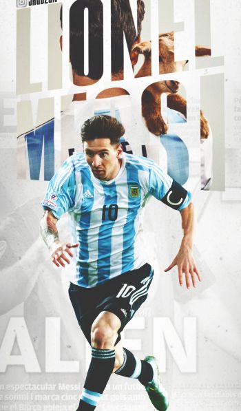 Lionel Messi, football player Wallpaper 600x1024