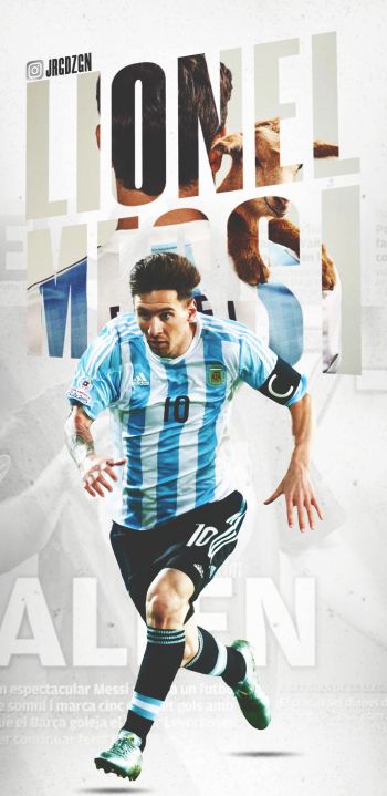 Lionel Messi, football player Wallpaper 1080x2220