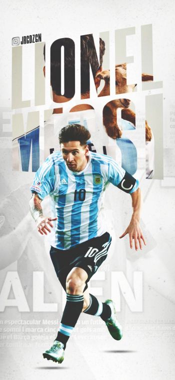 Lionel Messi, football player Wallpaper 828x1792