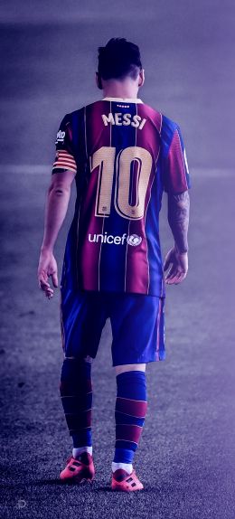 Lionel Messi, soccer player, FC Barcelona Wallpaper 1840x4065