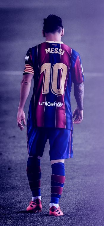 Обои 828x1792 Лионель Месси, футболист, FC Barcelona