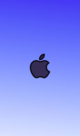 Apple logo, gradient, deep Wallpaper 600x1024