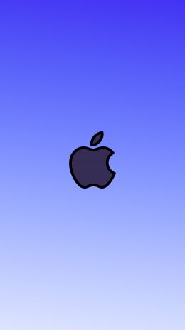 Apple logo, gradient, deep Wallpaper 750x1334