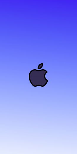 Обои 720x1440 логотип Apple, градиент, глубой