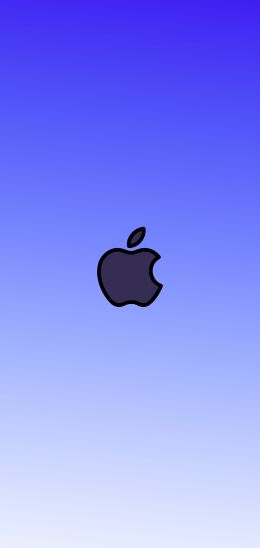 Обои 720x1520 логотип Apple, градиент, глубой