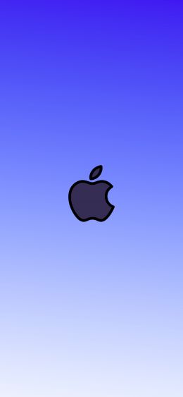 Обои 1080x2340 логотип Apple, градиент, глубой