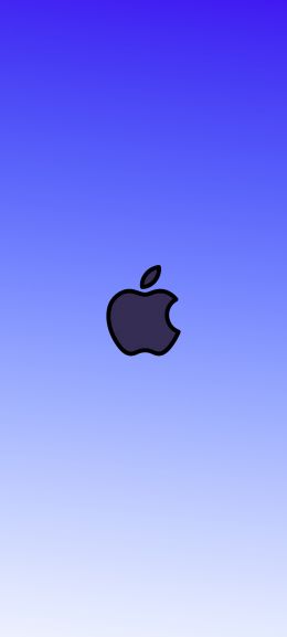 Apple logo, gradient, deep Wallpaper 1080x2400