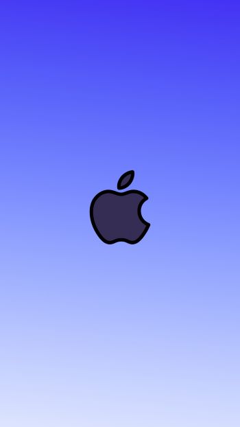 Обои 1080x1920 логотип Apple, градиент, глубой