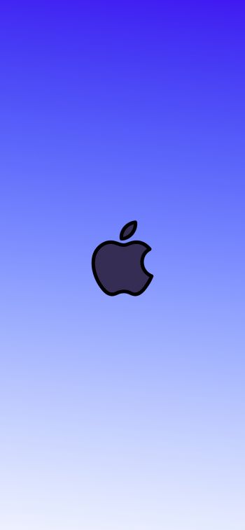 Обои 1080x2340 логотип Apple, градиент, глубой