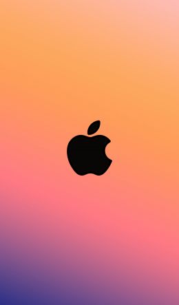 Apple logo, gradient Wallpaper 600x1024