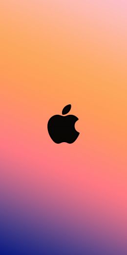 Обои 720x1440 логотип Apple, градиент
