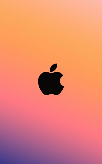Apple logo, gradient Wallpaper 800x1280