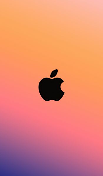 Apple logo, gradient Wallpaper 600x1024